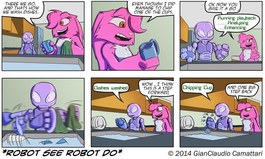 Robot see robot do